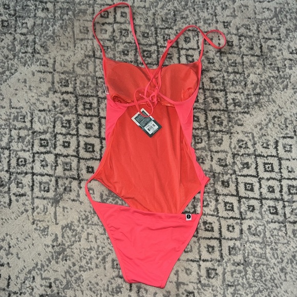 Large Eidon Tamarindo One Piece Swim Suit with Cut Out Back - Picture 2 of 7